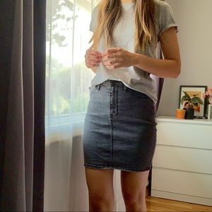 Hollister dark wash denim skirt